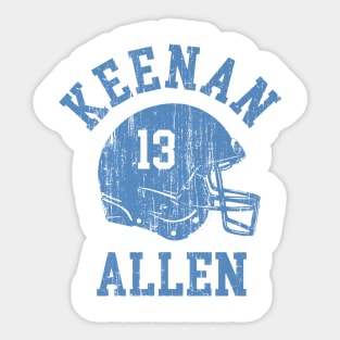 Keenan Allen Los Angeles C Helmet Font Sticker